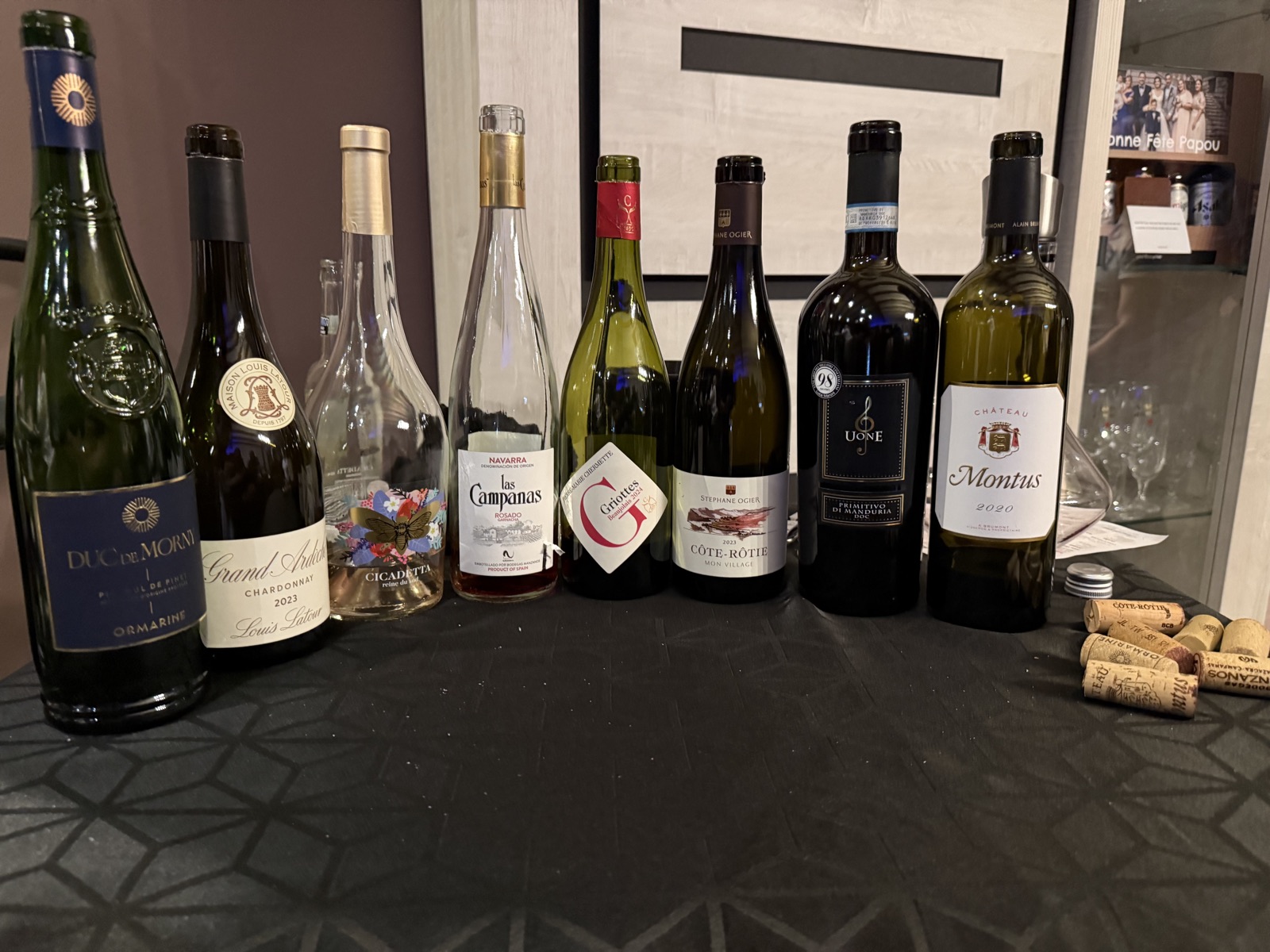 Les vins sélectionnés pour une masterclass Vinothèque
